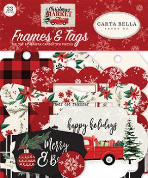 Preview: Carta Bella "Christmas Market" Ephemera Frames & Tags