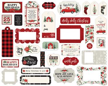 Preview: Carta Bella "Christmas Market" Ephemera Frames & Tags