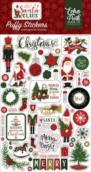 Echo Park "Here Comes Santa Claus Puffy" Stickers