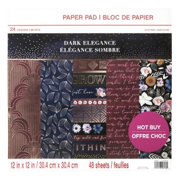 Craft Smith "Dark Elegance" 12x12" Paper Pad