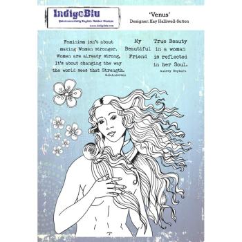 IndigoBlu "Venus" A5 Rubber Stamp