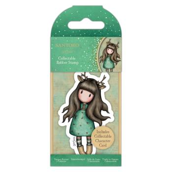 Gorjuss Santoro - Mini Gummistempel - No.82 Doe-Eyed
