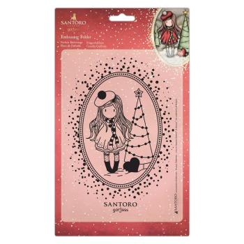 Gorjuss Prägeschablone "You Turn My World Upside Down" - Embossing Folder