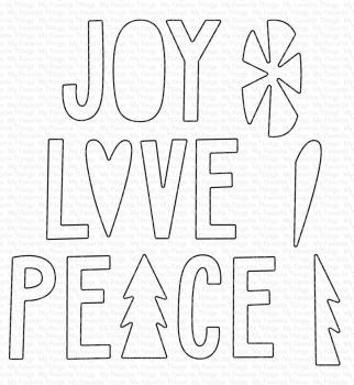 My Favorite Things Die-namics "Joy, Love, and Peace" | Stanzschablone | Stanze | Craft Die