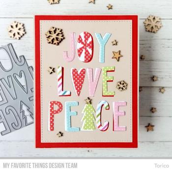 My Favorite Things Die-namics "Joy, Love, and Peace" | Stanzschablone | Stanze | Craft Die