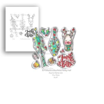 Polkadoodles Stempel "Jingle Bells" Clear Stamp-Set