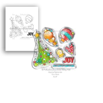 Polkadoodles Stempel "Deck the Halls" Clear Stamp-Set