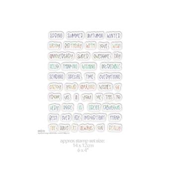 Polkadoodles Stempel "Super Sentiments" Clear Stamp-Set