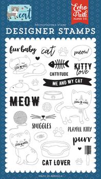 Echo Park Stempelset "Kitty Love" Clear Stamp