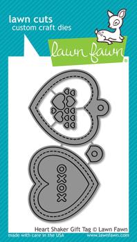 Lawn Fawn Craft Die - Heart Shaker Gift Tag