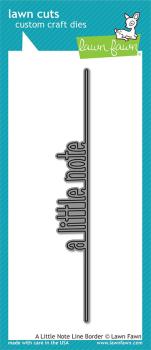 Lawn Fawn Craft Die - A Little Note Line Border