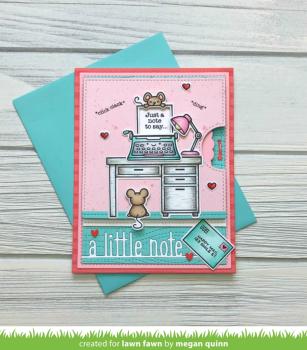 Lawn Fawn Craft Die - A Little Note Line Border