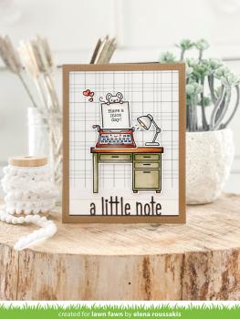 Lawn Fawn Craft Die - A Little Note Line Border