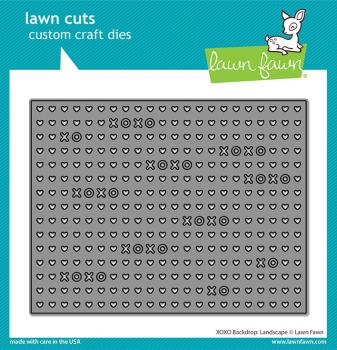 Lawn Fawn Craft Die - XOXO Backdrop: Landscape