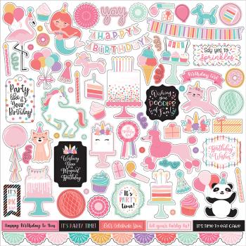 Echo Park "It's Your Birthday Girl" 12x12" Element Stickers