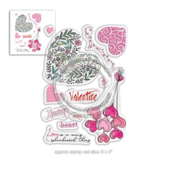 Polkadoodles Stempel "Splendoured Love" Clear Stamp-Set