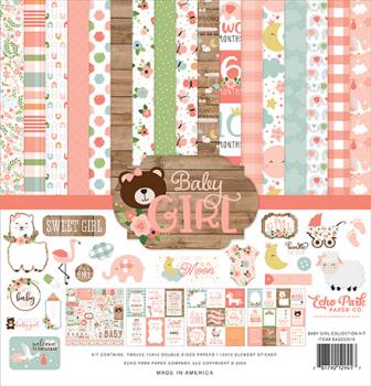 Echo Park "Baby Girl" 12x12" Collection Kit
