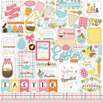 Echo Park "I Love Easter" 12x12" Element Stickers