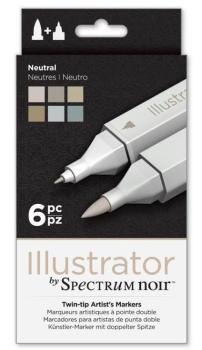 Spectrum Noir Illustrator Set Neutral (6pc)