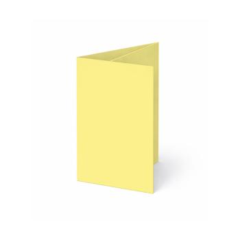 Trippelkarte - Leporello 240g/m² DIN A6 3-Fach in gelb