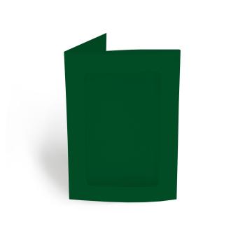 Passepartoutkarte rechteck 3-Fach DIN B6 in dunkelgrün