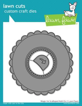 Lawn Fawn Craft Die - Magic Iris Scalloped Add-on Die