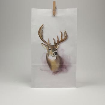 Kraftpapiertüte "Prancer" 12x21cm Kraftpapiertüte "Prancer" 12x21cm