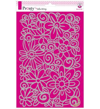 Pronty Crafts Flowers A4 Stencil - Schablone 
