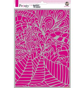 Pronty Crafts Background Leafy A4 Stencil - Schablone 