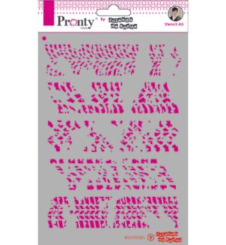 Pronty Crafts Borders Grunge A5 Stencil - Schablone 