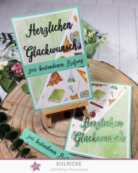 Kulricke Stempel "Herzlichen Glückwunsch" Clear Stamp