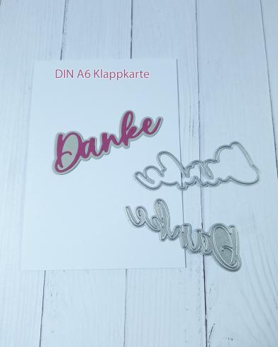 Kulricke Stanzschablone "Danke mit Schatten" Craft Die