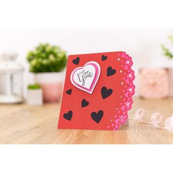 Gemini  Heart to Heart  Double-Sided Die - doppelseitige Stanze Herz Bordüren