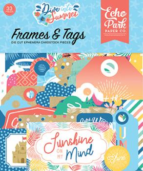 Echo Park "Dive Into Summer" Ephemera Frames & Tags