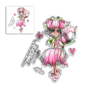 Polkadoodles Stempel "Tulip Darling Bud" Clear Stamp