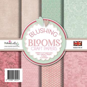 Polkadoodles "Blushing Blooms" 6x6" Paper Pad