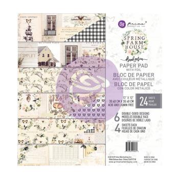 Prima Marketing Spring Farmhouse 12x12 Inch Paper Pad (994853)