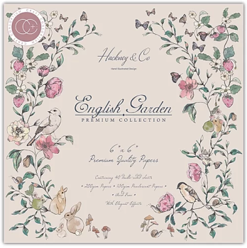 Craft Consortium Papierblock 6x6" English Garden - Rosen Garten