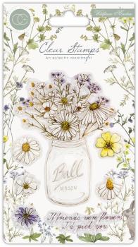 Craft Consortium Wildflower Meadow Clear Stamps Wildblumenwiese- Vase