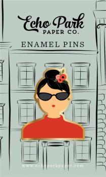 Echo Park Flora Girl Enamel Pin  - Emaile Pin