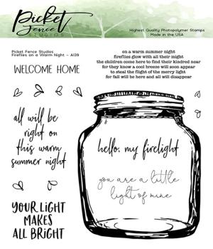 Picket Fence Studios Fireflies on a Warm Night Clear Stamps (A-139)