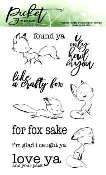 Picket Fence Studios Like A Crafty Fox Clear Stamps (A-114)