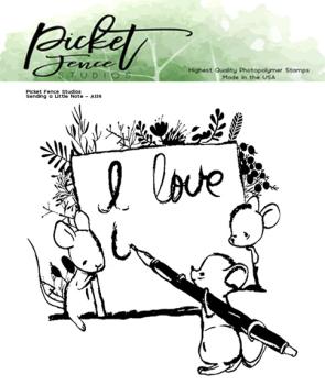 Picket Fence Studios A Little Love Note Clear Stamps (A-136)
