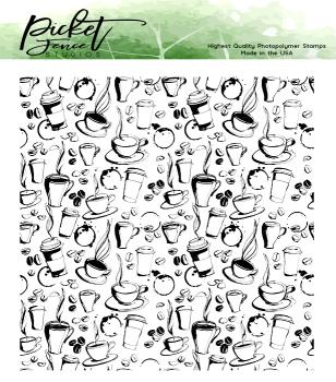 Picket Fence Studios Love of Coffee Clear Stamps (BB-106)