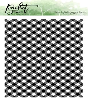 Picket Fence Studios Gingham Clear Stamps (BB-113)