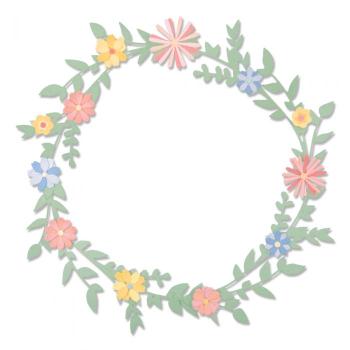 Sizzix Thinlits Craft Die-Set - Spring Foliage / Blumenkranz