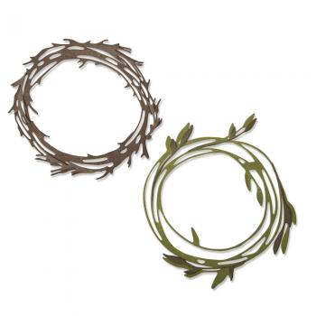 Sizzix Thinlits Craft Die-Set - Funky Wreath / Blumen Kreis