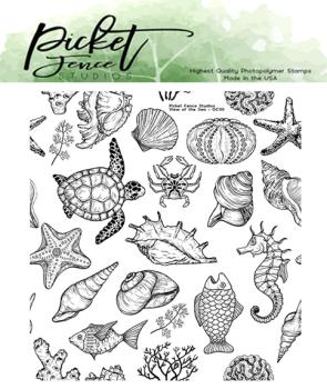 Picket Fence Studios View of the Sea Clear Stamps (OC-110)