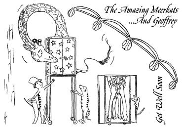 The Card Hut The Amazing Meerkats  Clear Stamps / Giraffe Stempelset (CCTBTAM)