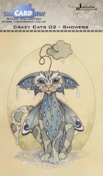 The Card Hut Crazy Cats Showers  Clear Stamps / Katze Stempelset (LRCC002)